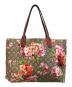 GUCCI (グッチ) GGブルームス リバーシブルトートバッグ ブラウン：50000円