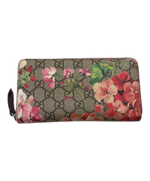 GUCCI（グッチ）GUCCI (グッチ) GGブルームス ラウンドジップウォレットの古着・服飾アイテム
