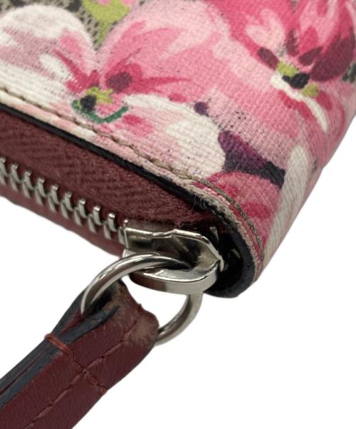 GUCCI（グッチ）GUCCI (グッチ) GGブルームス ラウンドジップウォレットの古着・服飾アイテム