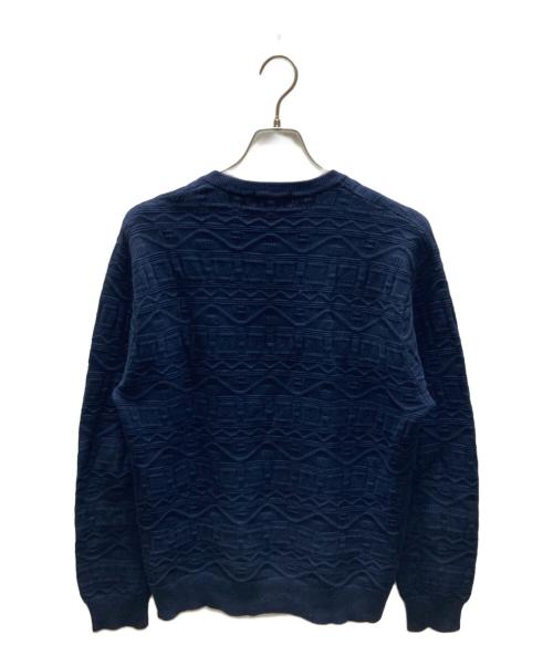 SUPREME（シュプリーム）SUPREME (シュプリーム) Cotton Jacquard Sweater コットンジャガードシュプリーム ネイビー サイズ:Sの古着・服飾アイテム