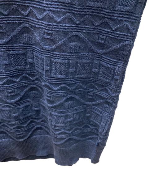 SUPREME（シュプリーム）SUPREME (シュプリーム) Cotton Jacquard Sweater コットンジャガードシュプリーム ネイビー サイズ:Sの古着・服飾アイテム