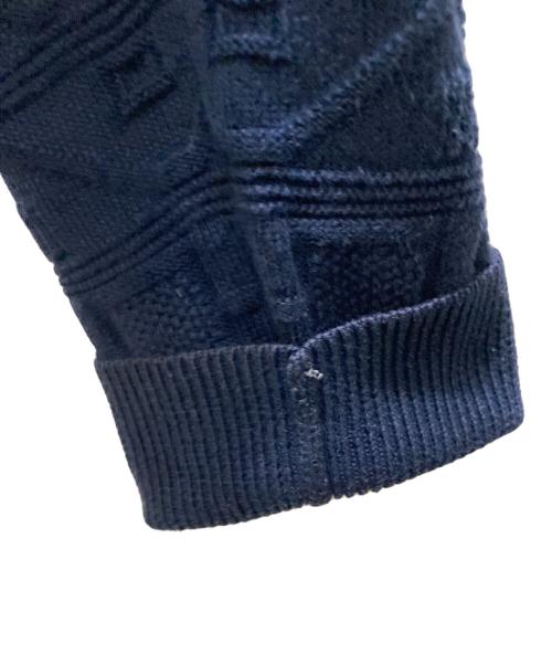 SUPREME（シュプリーム）SUPREME (シュプリーム) Cotton Jacquard Sweater コットンジャガードシュプリーム ネイビー サイズ:Sの古着・服飾アイテム