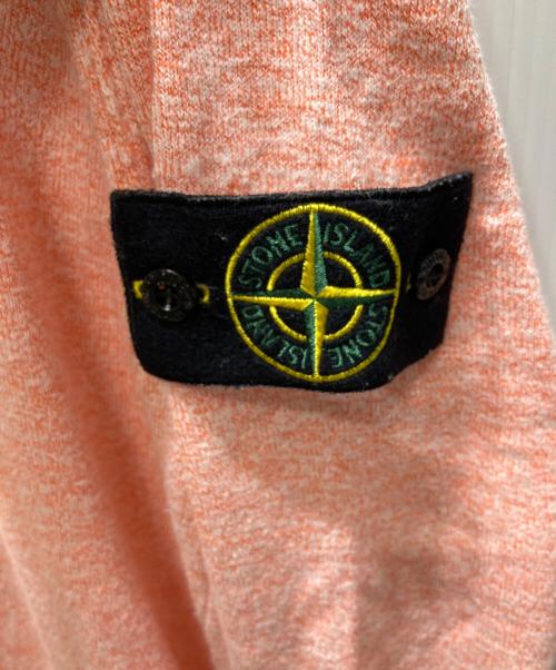 STONE ISLAND（ストーンアイランド）STONE ISLAND (ストーンアイランド) Crew neck cotton nylon knit ピンク サイズ:Lの古着・服飾アイテム
