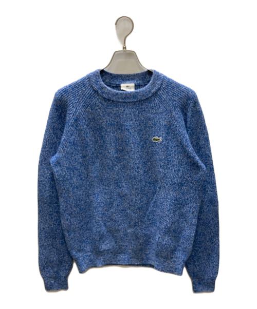 LACOSTE LIVE（ラコステライブ）LACOSTE LIVE (ラコステライブ) メランジコットンニット ブルー サイズ:Sの古着・服飾アイテム