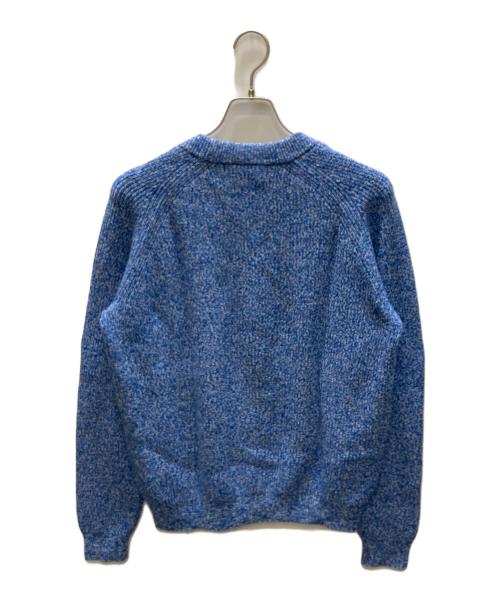 LACOSTE LIVE（ラコステライブ）LACOSTE LIVE (ラコステライブ) メランジコットンニット ブルー サイズ:Sの古着・服飾アイテム