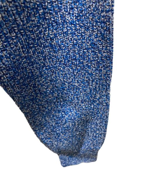 LACOSTE LIVE（ラコステライブ）LACOSTE LIVE (ラコステライブ) メランジコットンニット ブルー サイズ:Sの古着・服飾アイテム