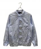 POLO RALPH LAURENポロ・ラルフローレン）の古着「シアサッカーストライプジャケット」｜ブルー×ホワイト