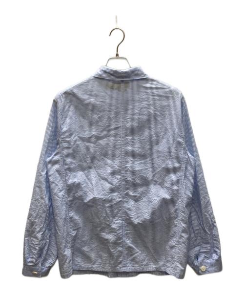 POLO RALPH LAUREN（ポロ・ラルフローレン）POLO RALPH LAUREN (ポロ・ラルフローレン) シアサッカーストライプジャケット ブルー×ホワイト サイズ:Sの古着・服飾アイテム