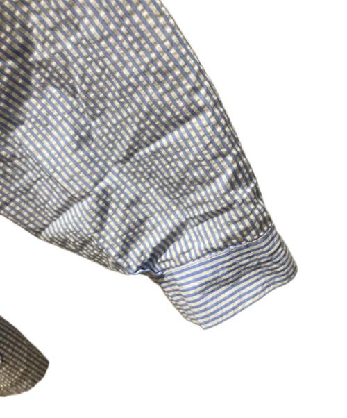 POLO RALPH LAUREN（ポロ・ラルフローレン）POLO RALPH LAUREN (ポロ・ラルフローレン) シアサッカーストライプジャケット ブルー×ホワイト サイズ:Sの古着・服飾アイテム