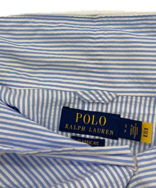 POLO RALPH LAUREN（ポロ・ラルフローレン）POLO RALPH LAUREN (ポロ・ラルフローレン) シアサッカーストライプジャケット ブルー×ホワイト サイズ:Sの古着・服飾アイテム