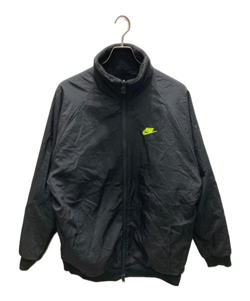 NIKE（ナイキ）NIKE (ナイキ) VM SWOOSH FULL ZIP JACKET ボア フリース ジャケット ブラック×グリーン サイズ:XXLの古着・服飾アイテム
