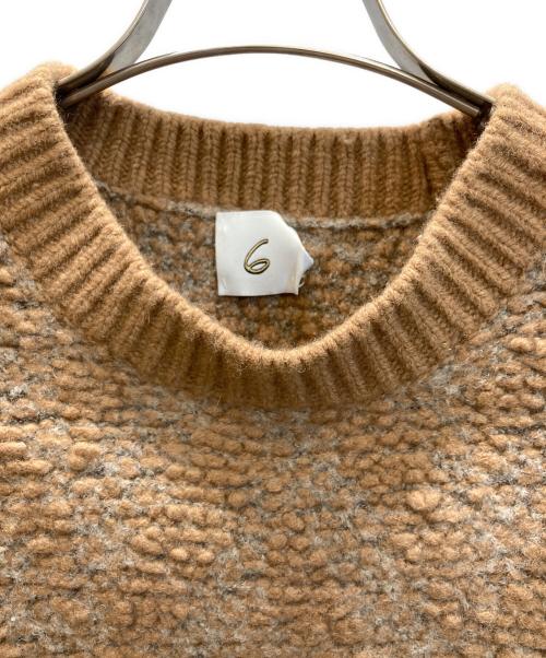 6(ROKU) BEAUTY&YOUTH（ロク ビューティーアンドユース）6(ROKU) BEAUTY&YOUTH (ロク ビューティーアンドユース) JACQUARD KNIT PULLOVER/ニット ブラウン サイズ:FREEの古着・服飾アイテム