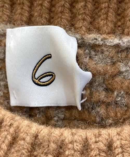 6(ROKU) BEAUTY&YOUTH（ロク ビューティーアンドユース）6(ROKU) BEAUTY&YOUTH (ロク ビューティーアンドユース) JACQUARD KNIT PULLOVER/ニット ブラウン サイズ:FREEの古着・服飾アイテム