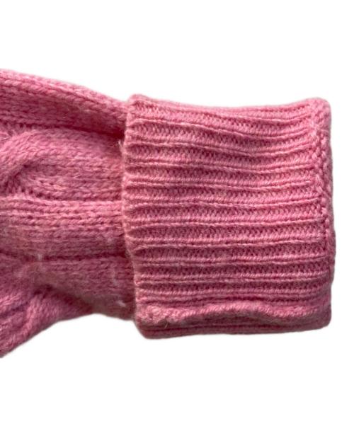 POLO RALPH LAUREN（ポロ・ラルフローレン）POLO RALPH LAUREN (ポロ・ラルフローレン) ケーブルニット ピンク サイズ:Sの古着・服飾アイテム