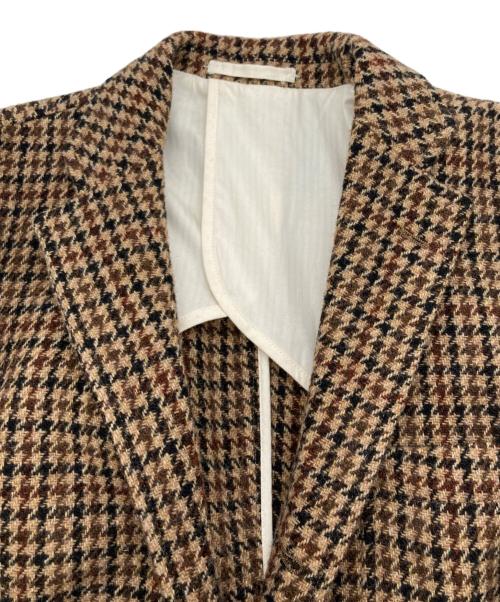 BEAMS PLUS（ビームスプラス）BEAMS PLUS (ビームスプラス) Harris Tweed (ハリスツイード) エルボーパッチ3Bジャケット ブラウン サイズ:Lの古着・服飾アイテム