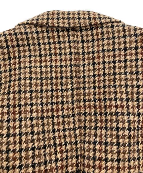 BEAMS PLUS（ビームスプラス）BEAMS PLUS (ビームスプラス) Harris Tweed (ハリスツイード) エルボーパッチ3Bジャケット ブラウン サイズ:Lの古着・服飾アイテム