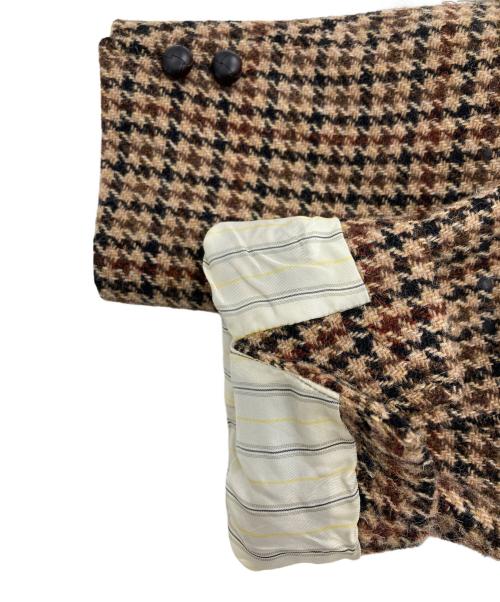 BEAMS PLUS（ビームスプラス）BEAMS PLUS (ビームスプラス) Harris Tweed (ハリスツイード) エルボーパッチ3Bジャケット ブラウン サイズ:Lの古着・服飾アイテム