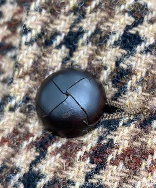 BEAMS PLUS（ビームスプラス）BEAMS PLUS (ビームスプラス) Harris Tweed (ハリスツイード) エルボーパッチ3Bジャケット ブラウン サイズ:Lの古着・服飾アイテム