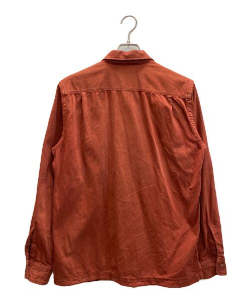 RRL（ダブルアールエル）RRL (ダブルアールエル) GARMENT DYED TWILL CAMP SHIRT ブラウン サイズ:Mの古着・服飾アイテム