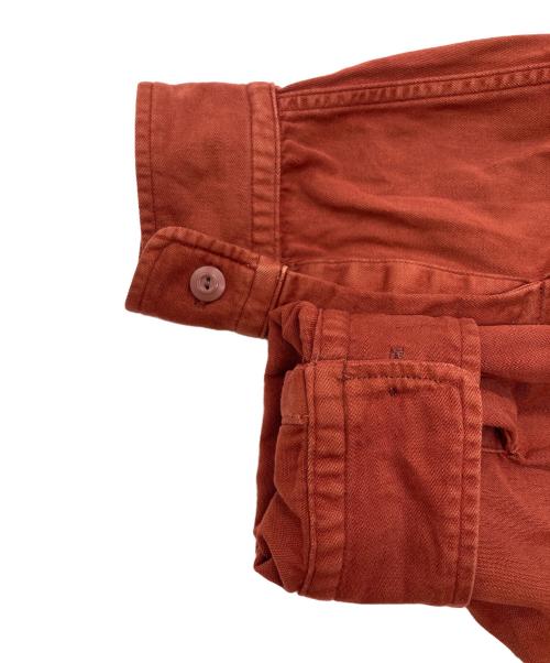 RRL（ダブルアールエル）RRL (ダブルアールエル) GARMENT DYED TWILL CAMP SHIRT ブラウン サイズ:Mの古着・服飾アイテム