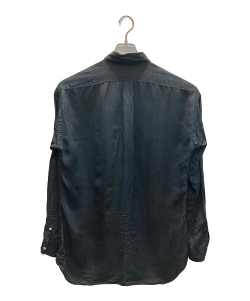 RALPH LAUREN（ラルフローレン）RALPH LAUREN (ラルフローレン) シルクリネンシャツ ブラック サイズ:XLの古着・服飾アイテム