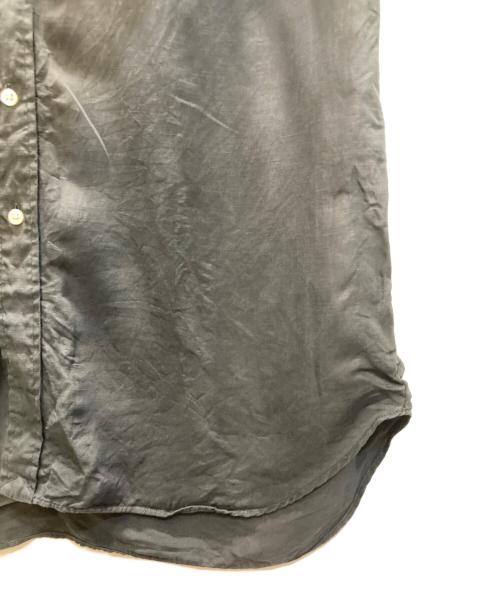 RALPH LAUREN（ラルフローレン）RALPH LAUREN (ラルフローレン) シルクリネンシャツ ブラック サイズ:XLの古着・服飾アイテム