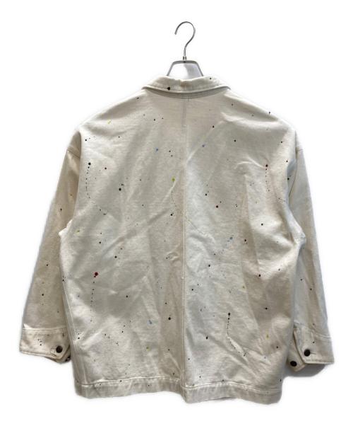 big mac（ビッグマック）BIG MAC (ビッグマック) ペイントカバーオール ベージュ サイズ:Lの古着・服飾アイテム