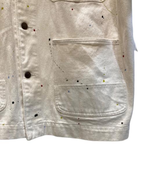 big mac（ビッグマック）BIG MAC (ビッグマック) ペイントカバーオール ベージュ サイズ:Lの古着・服飾アイテム