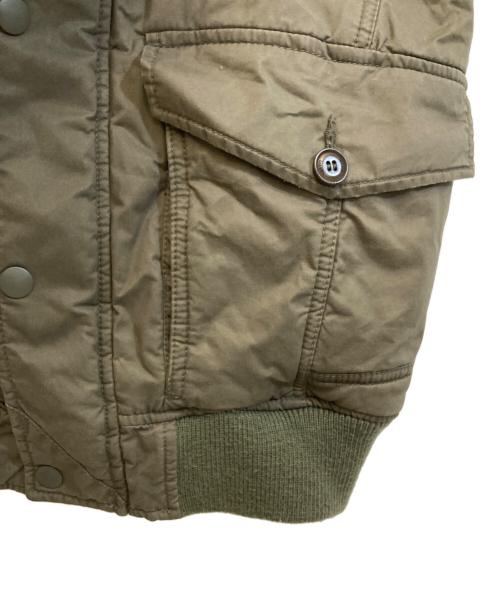 DIESEL（ディーゼル）DIESEL (ディーゼル) 中綿コーティングミリタリージャケット カーキ サイズ:Sの古着・服飾アイテム