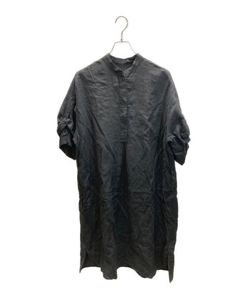 ticca（ティッカ）ticca (ティッカ) リネンツイストスリーブワンピース ブラック サイズ:SIZE Freeの古着・服飾アイテム