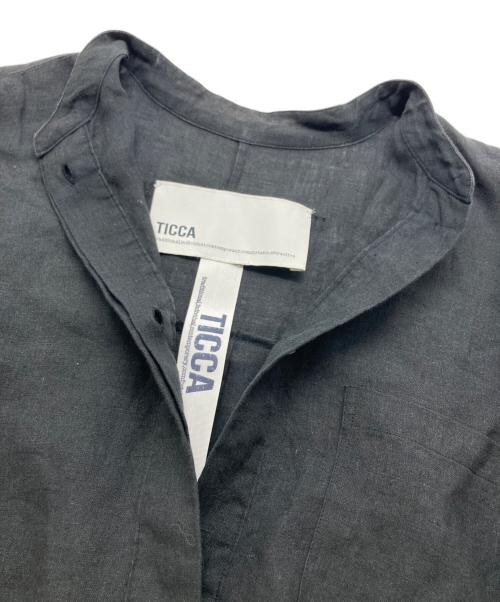 ticca（ティッカ）ticca (ティッカ) リネンツイストスリーブワンピース ブラック サイズ:SIZE Freeの古着・服飾アイテム