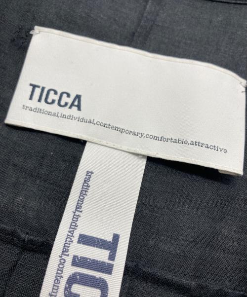 ticca（ティッカ）ticca (ティッカ) リネンツイストスリーブワンピース ブラック サイズ:SIZE Freeの古着・服飾アイテム