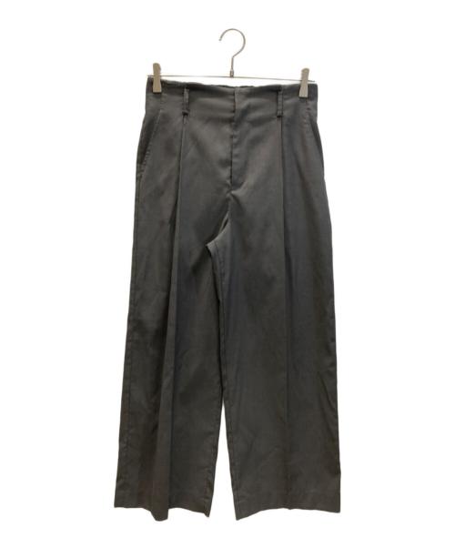 SHIPS（シップス）SHIPS (シップス) ドライオックス フロント タック ストレート パンツ グレー サイズ:Mの古着・服飾アイテム