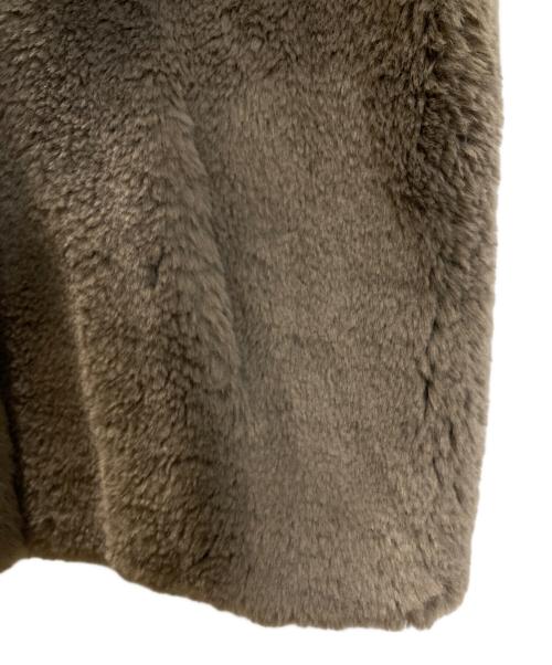 Jakke（ジャッキー）jakke (ジャッキー) FAUX FAR COAT WITH HOOD ブラウン サイズ:6の古着・服飾アイテム