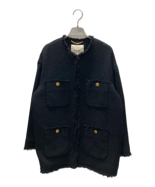 journal standard L'essage（ジャーナルスタンダード レサージュ）journal standard L'essage (ジャーナルスタンダード レサージュ) GIOLICAツイード BIGジャケット ブラック サイズ:SIZE Freeの古着・服飾アイテム