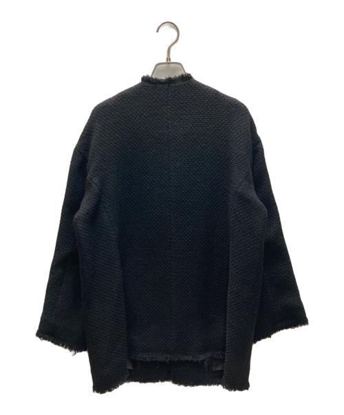 journal standard L'essage（ジャーナルスタンダード レサージュ）journal standard L'essage (ジャーナルスタンダード レサージュ) GIOLICAツイード BIGジャケット ブラック サイズ:SIZE Freeの古着・服飾アイテム