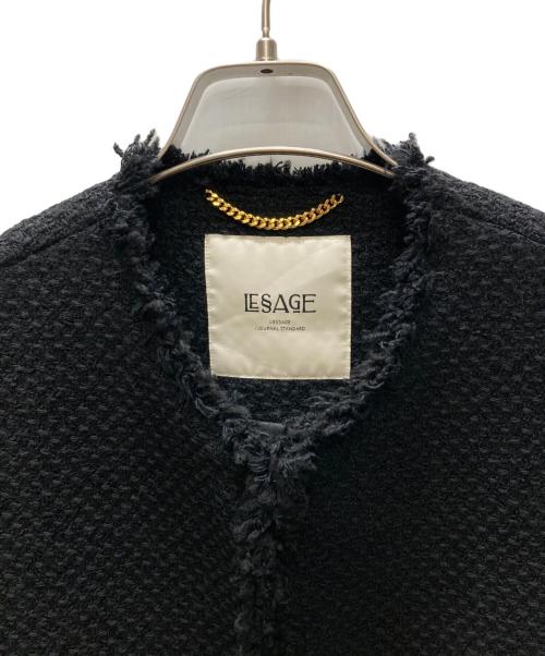 journal standard L'essage（ジャーナルスタンダード レサージュ）journal standard L'essage (ジャーナルスタンダード レサージュ) GIOLICAツイード BIGジャケット ブラック サイズ:SIZE Freeの古着・服飾アイテム