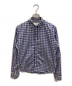 中古・古着通販】finamore (フィナモレ) ストライプBDシャツ スカイ