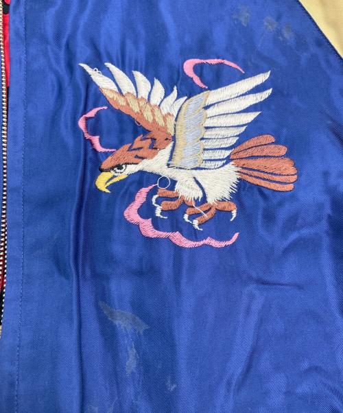 東洋エンタープライズ（トウヨウエンタープライズ）東洋エンタープライズ (トウヨウエンタープライズ) スーベニアジャケット EAGLE×BLACK TIGER ネイビー×ゴールド サイズ:Mの古着・服飾アイテム