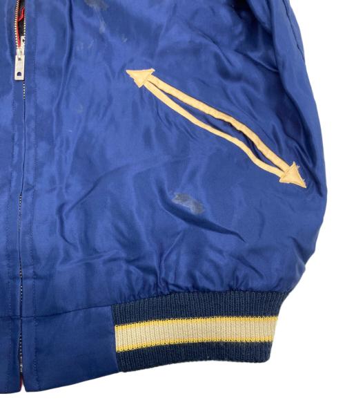 東洋エンタープライズ（トウヨウエンタープライズ）東洋エンタープライズ (トウヨウエンタープライズ) スーベニアジャケット EAGLE×BLACK TIGER ネイビー×ゴールド サイズ:Mの古着・服飾アイテム