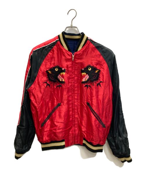 東洋エンタープライズ（トウヨウエンタープライズ）東洋エンタープライズ (トウヨウエンタープライズ) スーベニアジャケット EAGLE×BLACK TIGER ネイビー×ゴールド サイズ:Mの古着・服飾アイテム