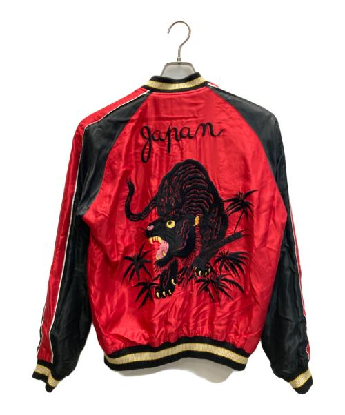 東洋エンタープライズ（トウヨウエンタープライズ）東洋エンタープライズ (トウヨウエンタープライズ) スーベニアジャケット EAGLE×BLACK TIGER ネイビー×ゴールド サイズ:Mの古着・服飾アイテム