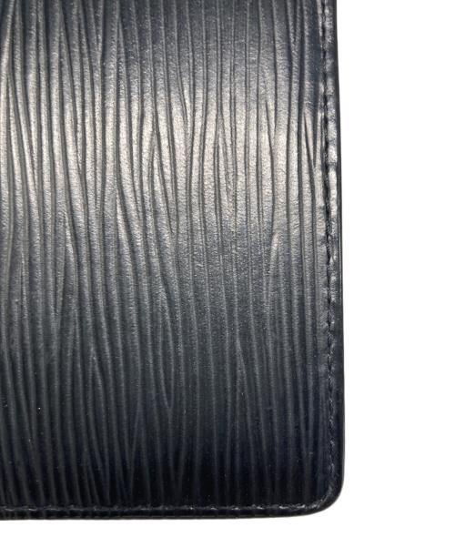 LOUIS VUITTON（ルイ ヴィトン）LOUIS VUITTON (ルイ ヴィトン) エピ アジェンダ ポッシュ 手帳カバー ブラックの古着・服飾アイテム