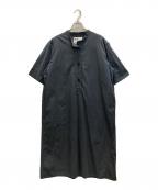 MHLエムエイチエル）の古着「SANDED COTTON LINEN OP」｜グレー