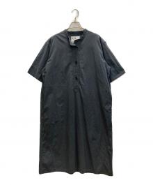 MHL（エムエイチエル）の古着「SANDED COTTON LINEN OP」｜グレー