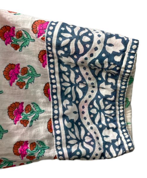 SZ Blockprints（エスゼットブロックプリント）SZ Blockprints (エスゼットブロックプリント) Kitty Dress ホワイト サイズ:Ｓの古着・服飾アイテム