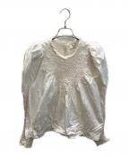 sea NEW YORKシー ニューヨーク）の古着「Casey hand smocked l/slv top」｜ホワイト
