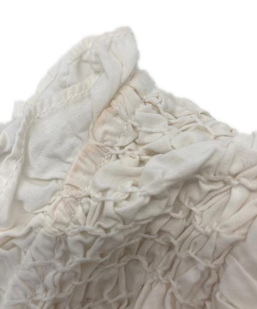 sea NEW YORK（シー ニューヨーク）sea NEW YORK (シー ニューヨーク) Casey hand smocked l/slv top ホワイト サイズ:SIZE Mの古着・服飾アイテム