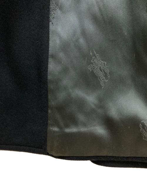 Burberry's（バーバリー）Burberry's (バーバリーズ) SaksFifthAvenue (サックスフィフスアヴェニュ) ウールステンカラーコート/Wool overcoat ブラック サイズ:表記なし（サイズ詳細参照）の古着・服飾アイテム