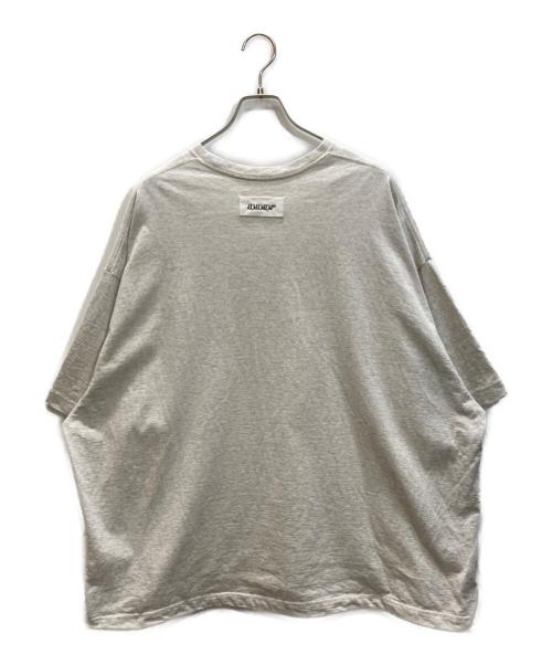 dDdDdDd（デー）dDdDdDd (デー) BIG DRAWSTRING SHORT-SLEEVE T-SHIRTS グレー サイズ:XXLの古着・服飾アイテム